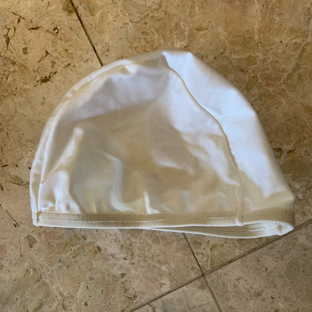 Preowned Vintage Speedo Fabric Off White Swim Cap One… Gem
